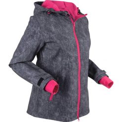 Kurtka funkcyjna softshell bonprix czarno-ciemnoróżowy melanż. Kurtki sportowe bonprix. Za 124.99 zł.