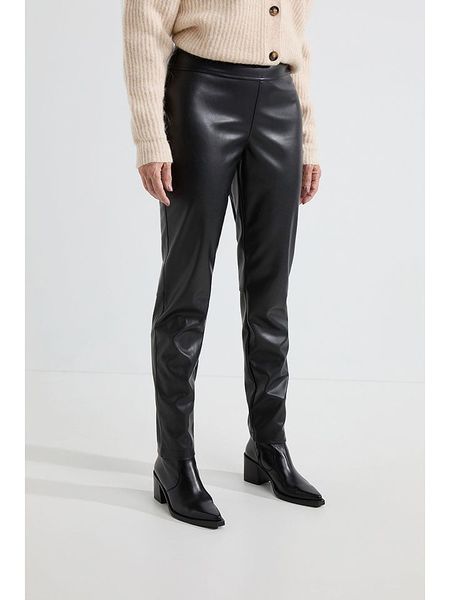 Josephine & Co Spodnie "Amy" w kolorze czarnym rozmiar: 40. Czarne spodnie materiałowe Josephine & Co, bez wzorów, z materiału. Za 210.32 zł.