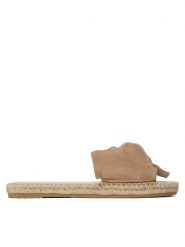 Manebi Espadryle Sandals With Knot W 1.9 JK Beżowy. Brązowe espadryle Manebi, bez wzorów, ze skóry, bez obcasa, bez zapięcia. Za 449.99 zł.