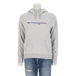 Second life - Bluza z kapturem dla kobiet szara - Stan bardzo dobry. Szare bluzy Champion, bez wzorów, z kapturem. Za 106.46 zł.