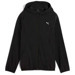 Puma Run Velocity Tkana Kurtka W Damskie. Czarne kurtki sportowe Puma, s, bez wzorów, bez kaptura, do biegania. Za 179.99 zł.