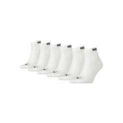 Puma Skarpety Elements Quarter 6-Pack 90798502. Białe skarpety Puma, bez wzorów. Za 76.99 zł.