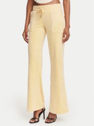 Juicy Couture Spodnie dresowe Layla JCSEBJ001G Żółty Regular Fit. Żółte spodnie dresowe Juicy Couture, s, bez wzorów, z dresówki. Za 379.99 zł.