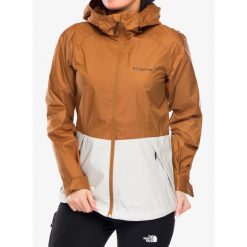 Kurtka przeciwdeszczowa damska Columbia Inner Limits III Jacket. Brązowe kurtki sportowe Columbia, bez wzorów, bez kaptura, trekkingowe. Za 324.99 zł.