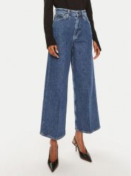 Calvin Klein Jeansy K20K207267 Granatowy Wide Leg. Niebieskie jeansy Calvin Klein, bez wzorów. Za 320.63 zł.