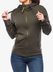 Bluza rozpinana damska Super.natural Solution Hoodie. Zielone bluzy super.natural, l, bez wzorów, z materiału, z kapturem. Za 609.39 zł.