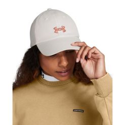 Regulowana czapka baseballowa damska Under Armour Blitzing. Białe czapki Under Armour, bez wzorów. Za 168.50 zł.