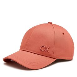 Czapka z daszkiem Calvin Klein. Czerwone czapki Calvin Klein, bez wzorów. Za 99.99 zł.
