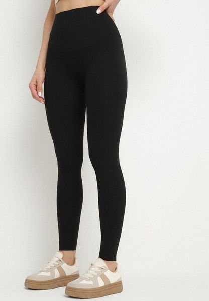 Czarne Klasyczne Legginsy z Wysokim Stanem Melio. Czarne legginsy Born2be, uniwersalny, bez wzorów, z jeansu, z podwyższonym stanem. Za 69.99 zł.