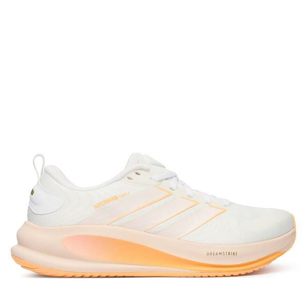 Buty do biegania adidas. Białe obuwie sportowe Adidas, bez zapięcia, do biegania. Za 399.99 zł.