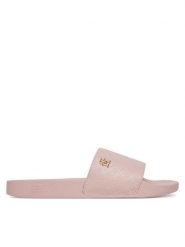 Tommy Hilfiger Klapki Th Monogram Poolside FW0FW08525 Różowy. Czerwone klapki TOMMY HILFIGER, bez wzorów, ze skóry, bez obcasa. Za 139.99 zł.