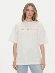 Vero Moda T-Shirt Taz Hailey 10337839 Biały Regular Fit. Białe t-shirty Vero Moda, s, bez wzorów, z bawełny, bez kołnierzyka, bez ramiączek. Za 89.99 zł.