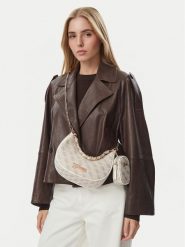 Guess Torebka J5BZ09 WFV20 Kremowy. Białe torebki klasyczne Guess, z aplikacjami, z materiału, bez dodatków. Za 324.99 zł.