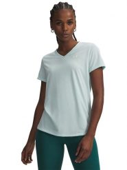 Under Armour Koszulka sportowa w kolorze turkusowym rozmiar: S. Niebieskie koszulki sportowe Under Armour, bez wzorów, z materiału, bez ramiączek, outdoorowe. Za 82.95 zł.