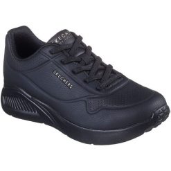 Buty do chodzenia damskie Skechers Uno Lite. Czarne obuwie sportowe Skechers, ze skóry ekologicznej, bez zapięcia, trekkingowe, Skechers Sport. Za 490.00 zł.