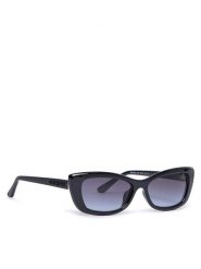 Guess Okulary przeciwsłoneczne GU00156-H Czarny. Czarne okulary przeciwsłoneczne Guess, z aplikacjami, z tworzywa sztucznego. Za 279.99 zł.