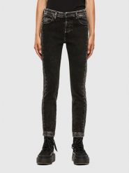 Diesel Clothes Dżinsy "Babhila" - Slim fit - w kolorze czarno-szarym rozmiar: W24/L32. Czarne jeansy Diesel Clothes, l, z aplikacjami. Za 184.02 zł.