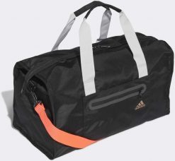 Torba sportowa Adidas ID Duffel Bag czarna. Czarne torby na ramię Adidas, bez wzorów, z poliesteru, sportowe, na ramię, bez dodatków. Za 301.99 zł.