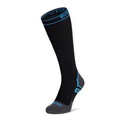 Skarpety Bridgedale StormSock Mid Knee - black/blue. Czarne skarpety Bridgedale, bez wzorów. Za 244.62 zł.