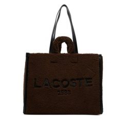 Torebka Lacoste. Białe shopper Lacoste, bez wzorów, bez dodatków. Za 814.99 zł.
