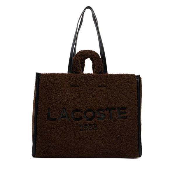 Torebka Lacoste. Białe shopper Lacoste, bez wzorów, bez dodatków. Za 814.99 zł.