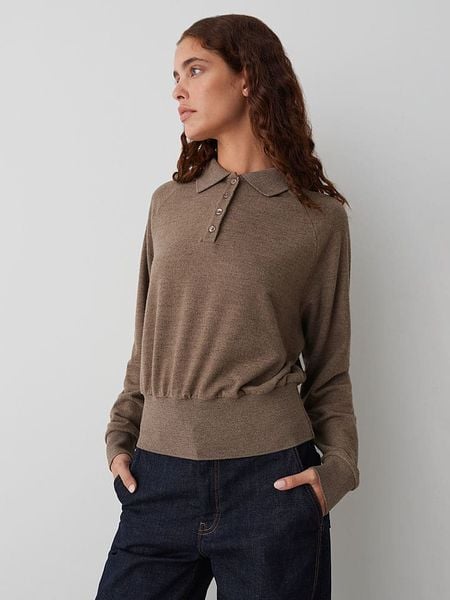 OPUS Sweter "Geigi" w kolorze brązowym rozmiar: 42. Brązowe swetry Opus, bez wzorów, bez ramiączek. Za 187.96 zł.