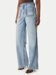 Just Cavalli Jeansy 80PAB5T3 CDWCD Niebieski Straight Fit. Niebieskie jeansy Just Cavalli, bez wzorów. Za 1,419.00 zł.