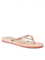 Roxy Japonki ARJL100869 Złoty. Żółte klapki Roxy, bez wzorów, z tworzywa sztucznego, bez obcasa. Za 59.99 zł.