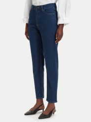 HUGO Jeansy Noe_B 50547418 Granatowy Mom Fit. Niebieskie jeansy Hugo, bez wzorów. Za 424.99 zł.