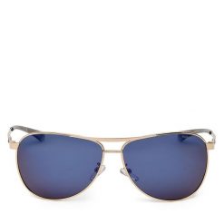 Okulary przeciwsłoneczne Polaroid. Niebieskie okulary przeciwsłoneczne Polaroid, bez wzorów. Za 229.99 zł.