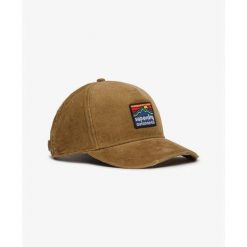 Damska czapka typu trucker Superdry. Brązowe czapki Superdry, bez wzorów. Za 149.95 zł.