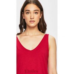 Jacqueline de Yong - Top. Zielone topy Jacqueline de Yong, l, bez wzorów, z dzianiny, bez kołnierzyka, bez ramiączek. W wyprzedaży za 27.90 zł.