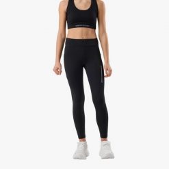Długie legginsy trening junior Swedemount Core Pocket Tights Long szybkoschnące. Czarne legginsy SWEDEMOUNT, m, bez wzorów, z materiału, długie. Za 99.99 zł.
