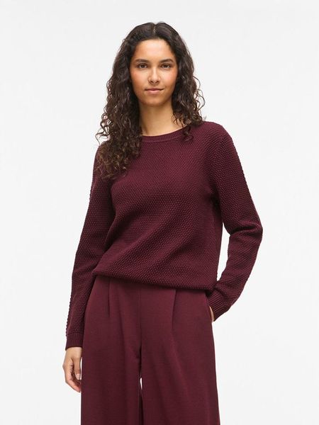 Vila Sweter "Vidalo" w kolorze czerwonym rozmiar: XL. Czerwone swetry Vila, xl, bez wzorów, z bawełny, bez ramiączek. Za 114.95 zł.
