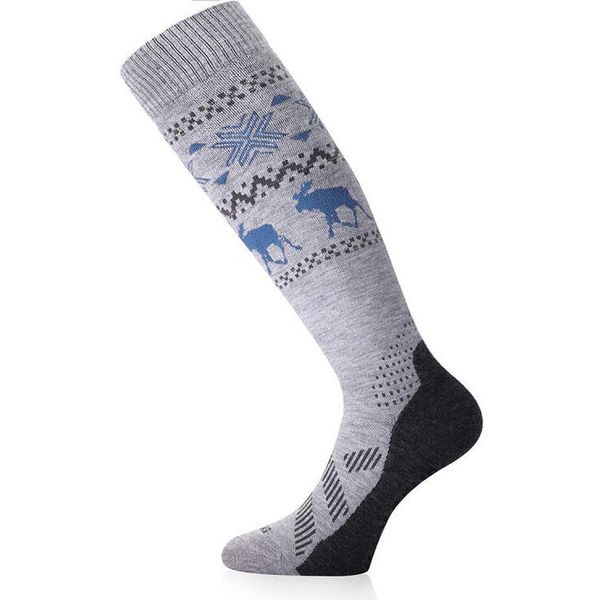 Skarpety narciarskie uniseks Lasting FWW 858 Merino 85%. Szare skarpety LASTING, bez wzorów, z wełny. W wyprzedaży za 139.90 zł.