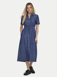 ONLY Sukienka jeansowa Charis 15363971 Granatowy Regular Fit. Niebieskie sukienki Only, s, bez wzorów, z jeansu, bez kołnierzyka, bez ramiączek. Za 199.99 zł.