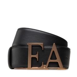 Pasek Damski Emporio Armani. Czarne paski Emporio Armani, bez wzorów. Za 619.99 zł.