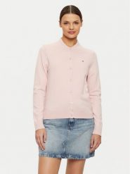 Tommy Hilfiger Kardigan WW0WW42370 Różowy Regular Fit. Czerwone kardigany TOMMY HILFIGER, l, bez wzorów, z bawełny. Za 329.99 zł.