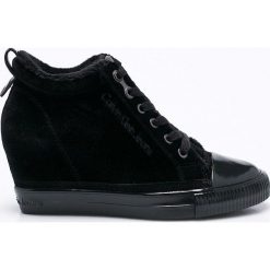 Calvin Klein Jeans - Buty. Czarne obuwie sportowe Calvin Klein Jeans, z jeansu, bez zapięcia. W wyprzedaży za 269.90 zł.