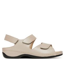 Sandały Berkemann. Brązowe sandały Berkemann, bez wzorów, bez obcasa, na płaskiej podeszwie, bez zapięcia. Za 439.99 zł.