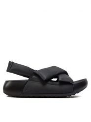 ECCO Sandały Cozmo Pf W 20665301001 Czarny. Czarne sandały ecco, bez wzorów, ze skóry, bez obcasa, na płaskiej podeszwie, bez zapięcia. Za 419.99 zł.