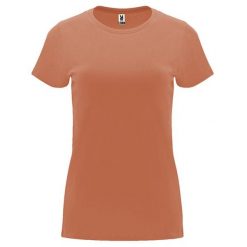 Koszulka Capri Dla Kobiet. Brązowe bluzki ROLY, bez wzorów, casualowe, bez kołnierzyka, bez ramiączek. Za 35.99 zł.