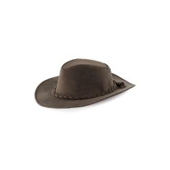 Spleciony kapelusz lux Lakota Capello Modello. Brązowe kapelusze LAKOTA, bez wzorów, ze skóry. Za 335.24 zł.