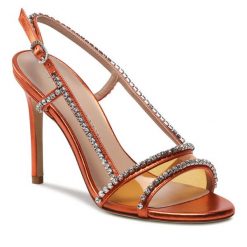 Sandały Stuart Weitzman. Brązowe sandały Stuart Weitzman, bez wzorów, bez obcasa, na szpilce, bez zapięcia. Za 2,479.00 zł.