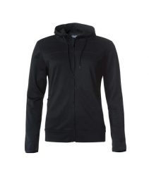 Clique Ottawa Women damska bluza z kapturem z poliestru czarna. Czarne bluzy CLIQUE, l, bez wzorów, z materiału, z kapturem. Za 243.99 zł.