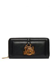 Just Cavalli Portfel 81RA5PN1 ZS749 Czarny. Czarne portfele Just Cavalli, bez wzorów, ze skóry. Za 439.99 zł.