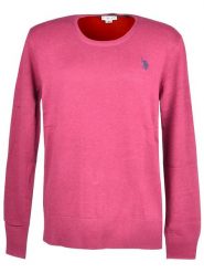 U.S. Polo Assn. Sweter w kolorze różowym rozmiar: S. Różowe swetry U.S. Polo Assn., s, bez wzorów, z bawełny, bez ramiączek. Za 140.20 zł.