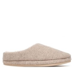 Kapcie Tommy Hilfiger. Brązowe obuwie domowe TOMMY HILFIGER, bez wzorów, bez zapięcia. Za 249.99 zł.