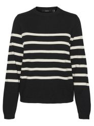 Vero Moda Sweter w kolorze czarno-białym rozmiar: XL. Brązowe swetry Vero Moda, xl, bez wzorów, bez ramiączek. Za 78.84 zł.