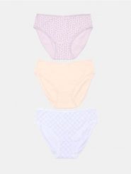 Bawełniane majtki figi z kokardami 3 pack - wielobarwny. Figi Sinsay, l, bez wzorów, z bawełny. Za 19.99 zł.